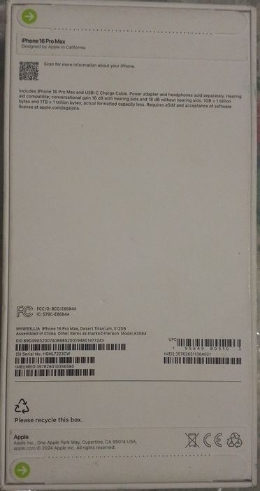 I phone 16pro max desert titanium