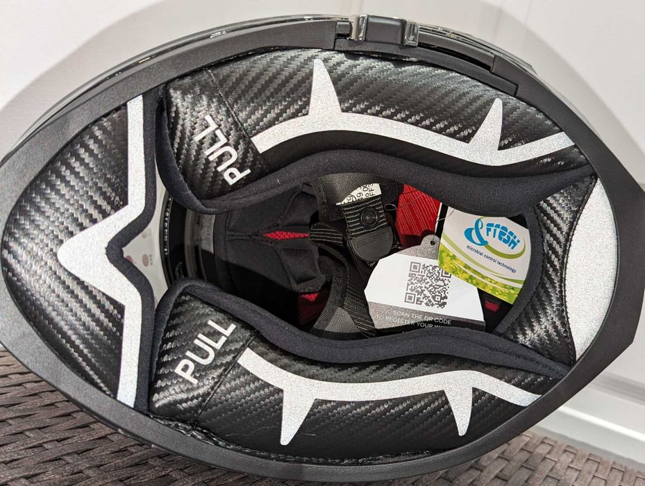 Casca moto LS2 Challenger Carbon, marime XS - ochelari de soare