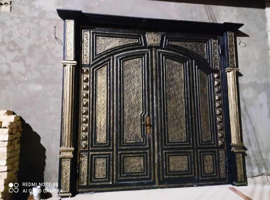 Дарвоза boyash  покраска ворота решётка навес Аква бояш