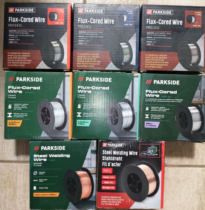 Parkside PIFDS 120 B2 aparat invertor sudura cu rola sarma fir flux plina