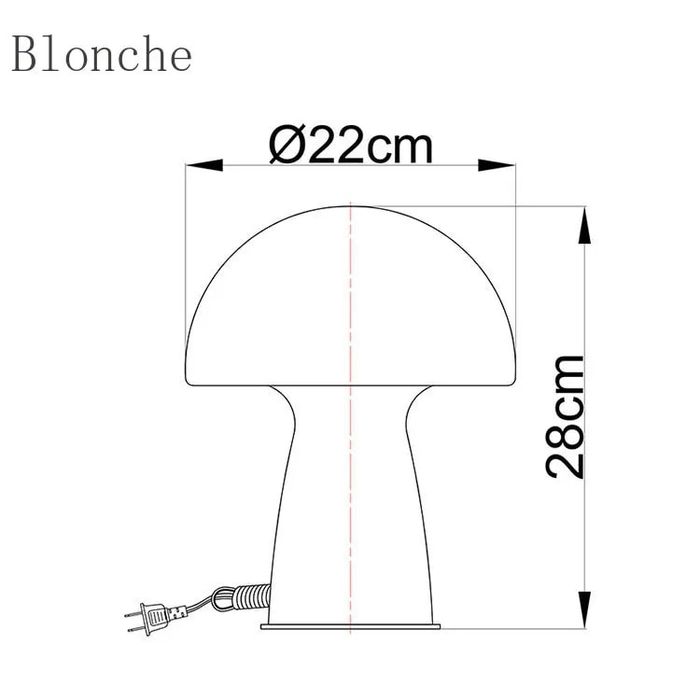 Лампа гриб настольная
