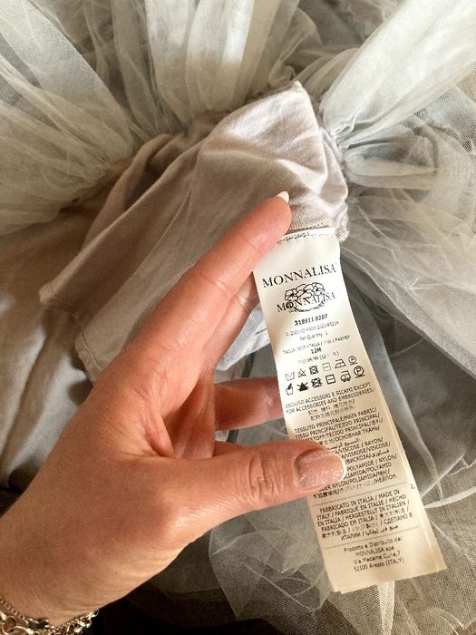 Рокля с тюл на MONNALISA р-р 12 месеца