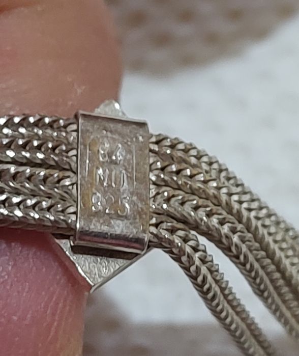 Сребърно колие с обеци 45.87грама