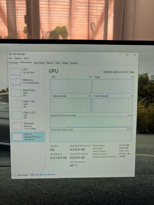 Vand PC de gaming Gtx 1660