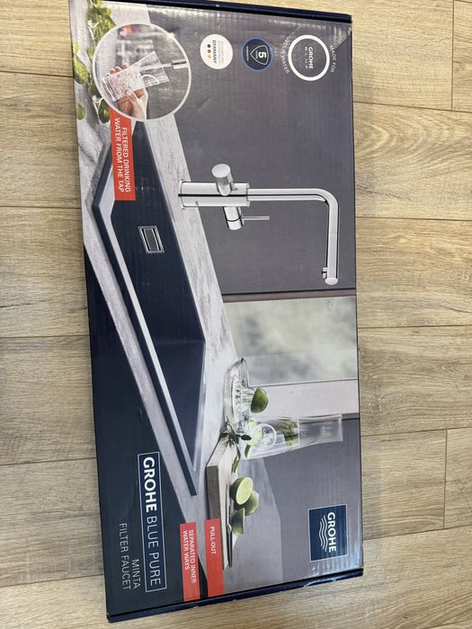 Grohe Blue Pure Minta смесител + филтър, Phantom Black