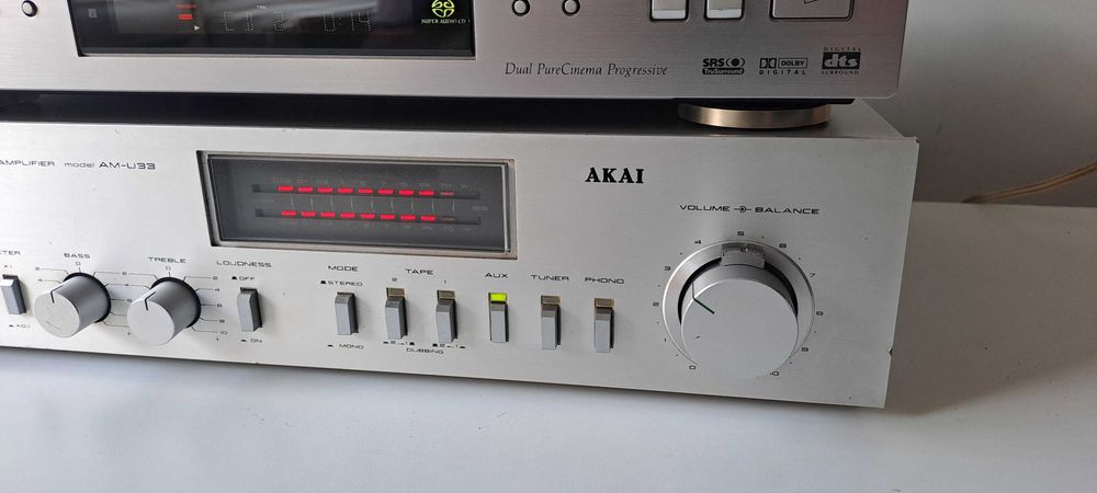 Amplificator Stereo Akai AM-U33 – Revizuit Complet – Vumetru LED – Japan