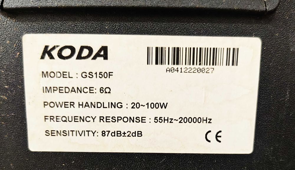 Колонки  GS150 F акустика,100w 6 om