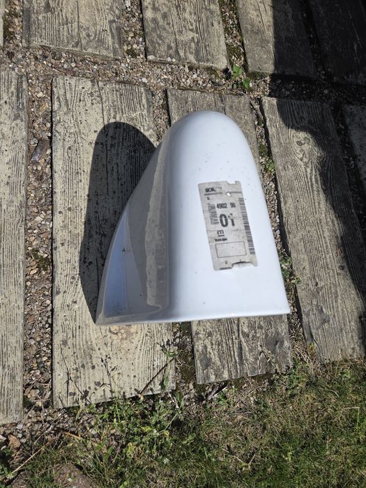 Semipiedestal ceramic pentru chiuvetă / lavoar baie alb
