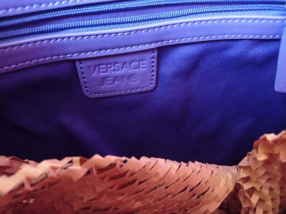 Кожена чанта VERSACE
