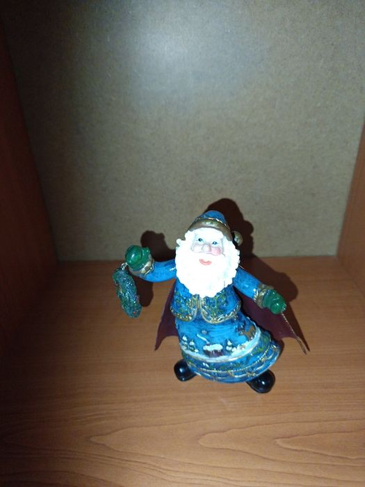 Decorațiune moș crăciun albastru