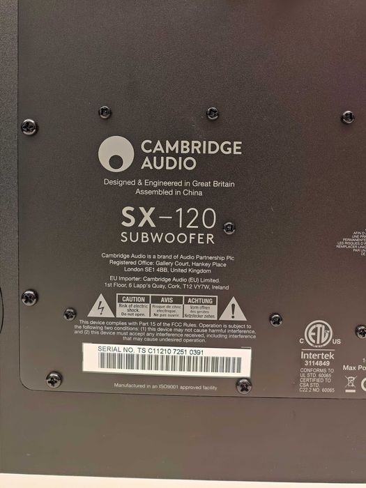 Subwoofer Cambridge Audio SX120