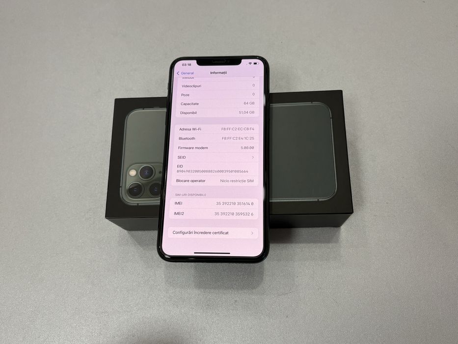 Iphone 11 Pro Max, 64 gb, Green