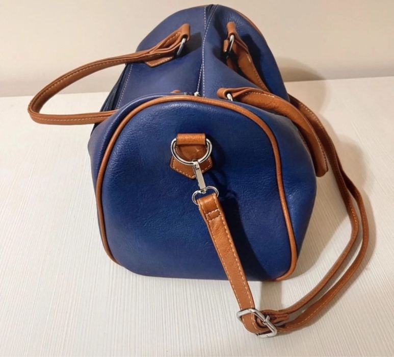 Geanta piele-  bagaj de mână/de umăr  de avion, unisex