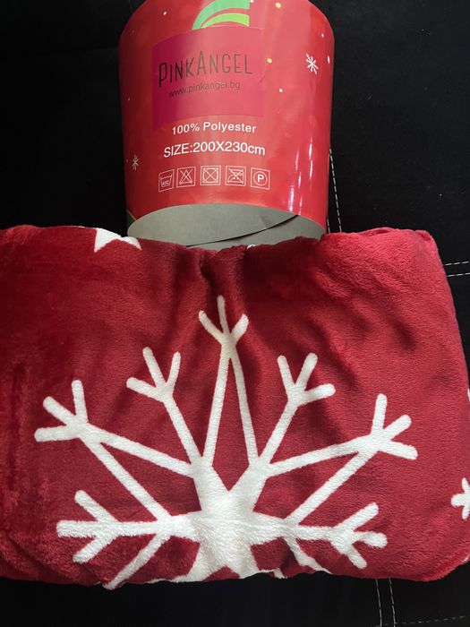 Чисто ново пухкаво одеало Pink Angel