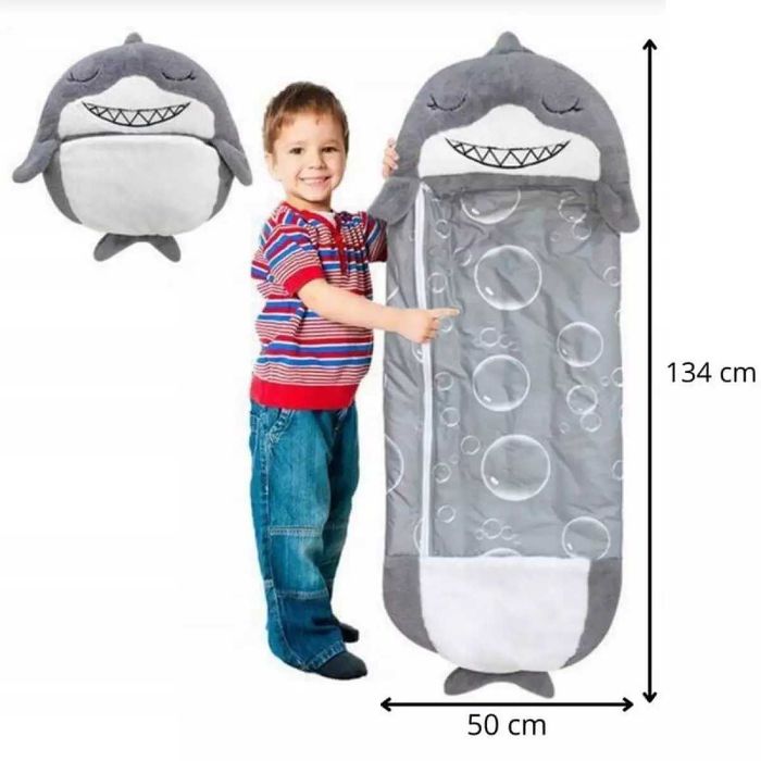 Детски спален чувал с възглавница – еднорог или акула