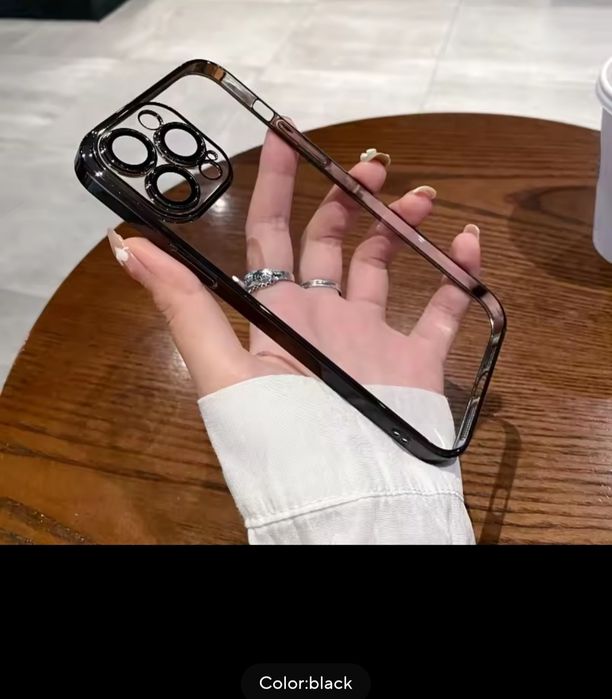 Iphone 16,15,14,13 всички модели кейс с протектор за камерата
