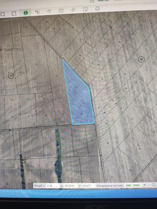 Продавам овощна градина/земя с. Сини вир обл. Шумен