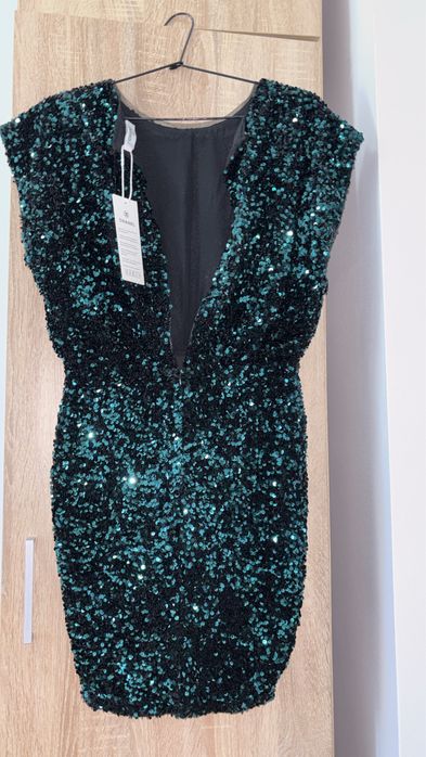 Rochie Ch anel de catifea cu paiete