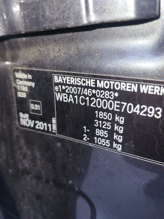 Bara fata,spate,usi,capota,aripi bmw seria1 f20