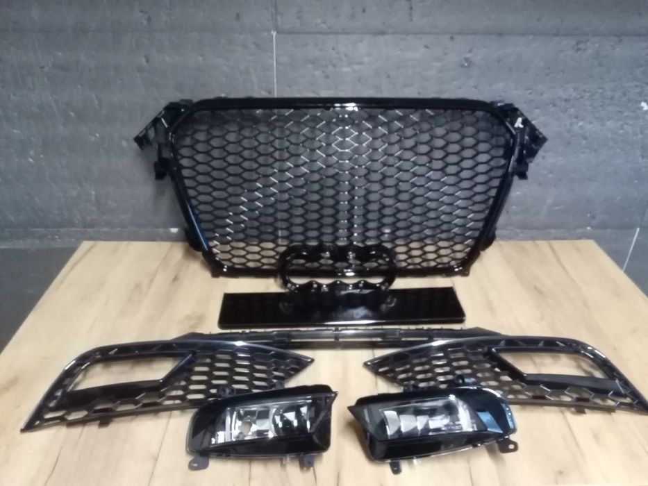 Grile Bara fata, proiectoare ceata Fagure RS LOOK Audi A4 B8.5 12-15
