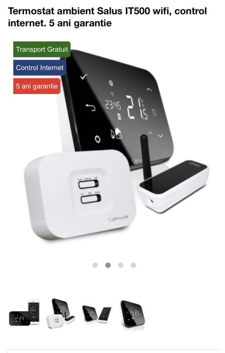 Termostat controlabil prin Internet Salus  iT500