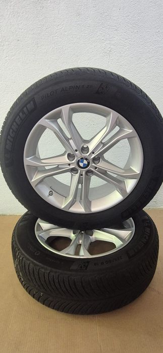 Оригинални  джанти за BMW със зимни гуми Michelin 225/60R18