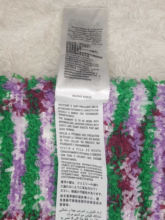 Дамски цветен пуловер с къс ръкав Gucci размер S