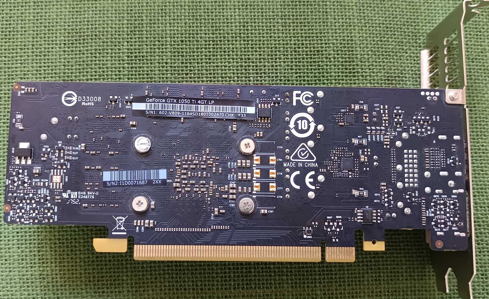 Placa video gaming MSI GTX 1050 Ti Low Profile IMPECABILA Fara alimentare aux