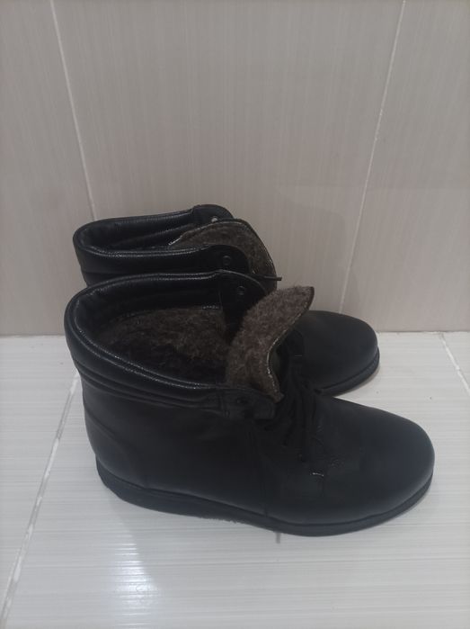 Ботинки кожаные ортопедические