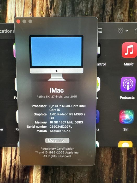 iMac 5k 27’’ 512GB si 16GB Ram