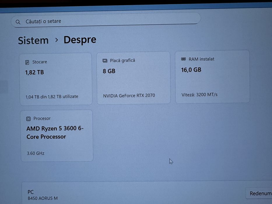 Vand calculator PC gaming RTX 2070