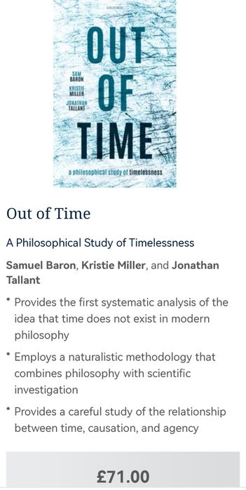 Vând carte în limba engleză "Out of time" by Oxford University