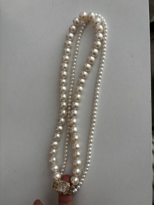 Колие от естествени ненуклеирани сладководни перли