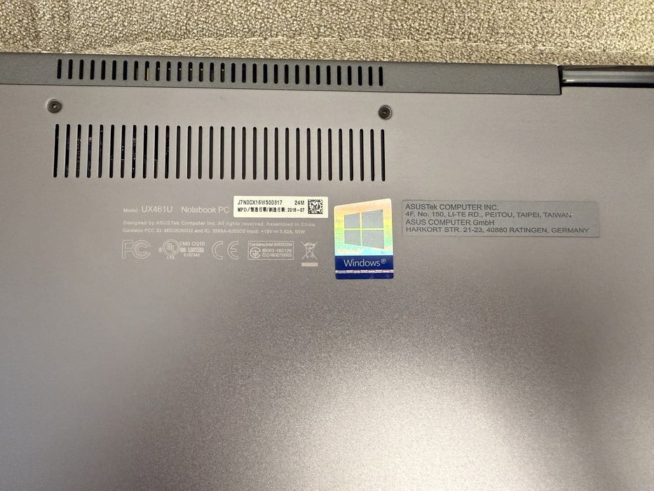 Laptop ASUS ZenBook Flip 14 UX461UN