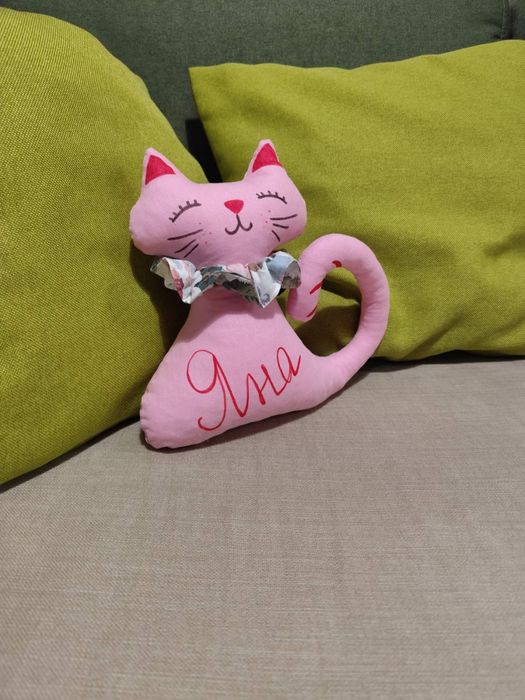 Играчка коте ръчно изработена