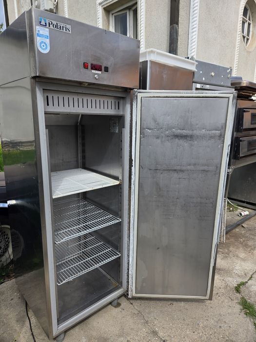Frigider inox 1, 2 usi, stare  bună, dulap frigorific 2 usi,600- 1400