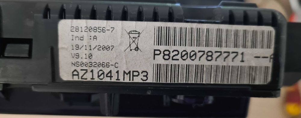 Ecran afisaj bord ceasuri display Renault Espace 4 2007