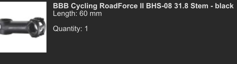 Чисто нова лапа BBB RoadForce II – 60mm
