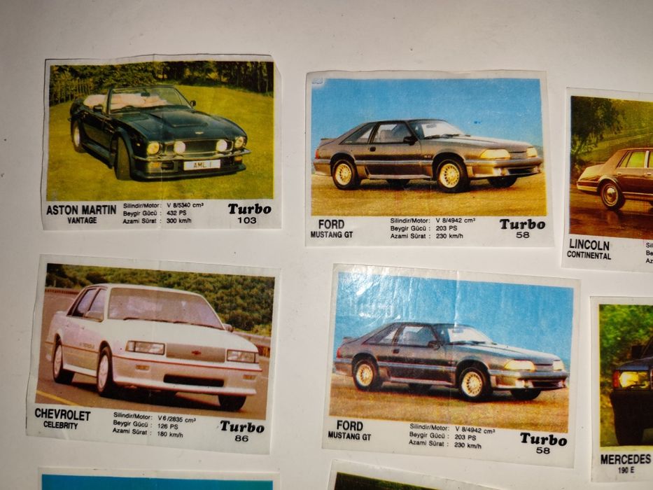 Картинки от дъвки Турбо - ретро листчета