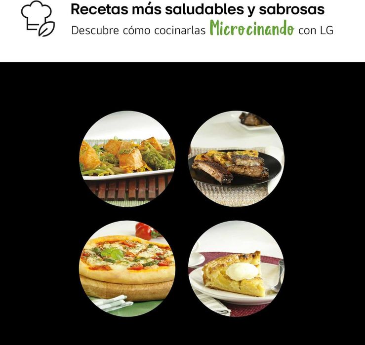 Микровълнова фурна и грил LG MH6042D, 20л 600W Easy-Clean, LED дисплей