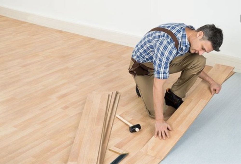 Укладка ламината, кварц-винила,