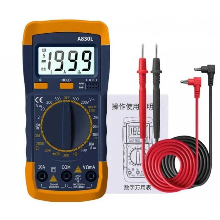 Мултицет с класически дизайн,за измерване на DC/AC напрежение,20204402