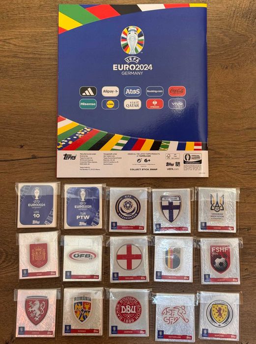Продавам: Topps EURO 2024 празен албум + всички стикери