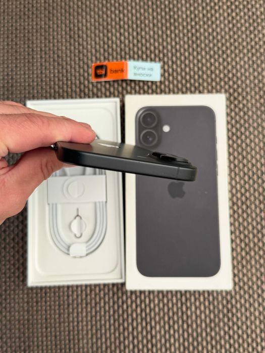 КАТО НОВ! iPhone 16 Plus Лизинг от 21€/мес  BLACK / 128GBГаранция! черен