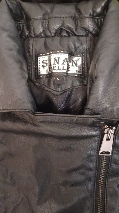 Кожаная куртка черная