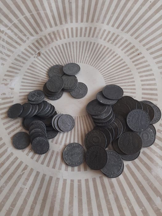 Monede germane 1, 5, 10 Reichspfennig 1940-1944