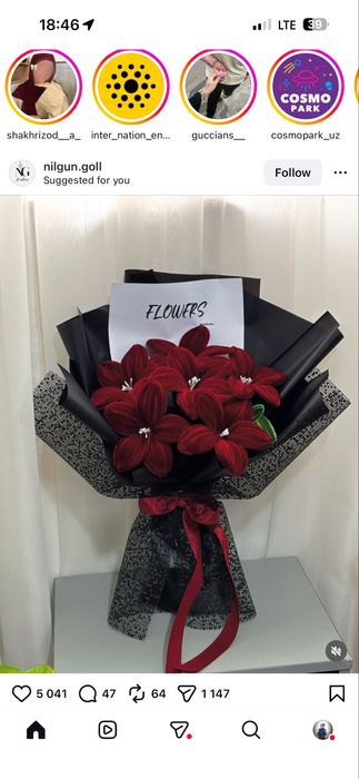 Sovg’a uchun gullar