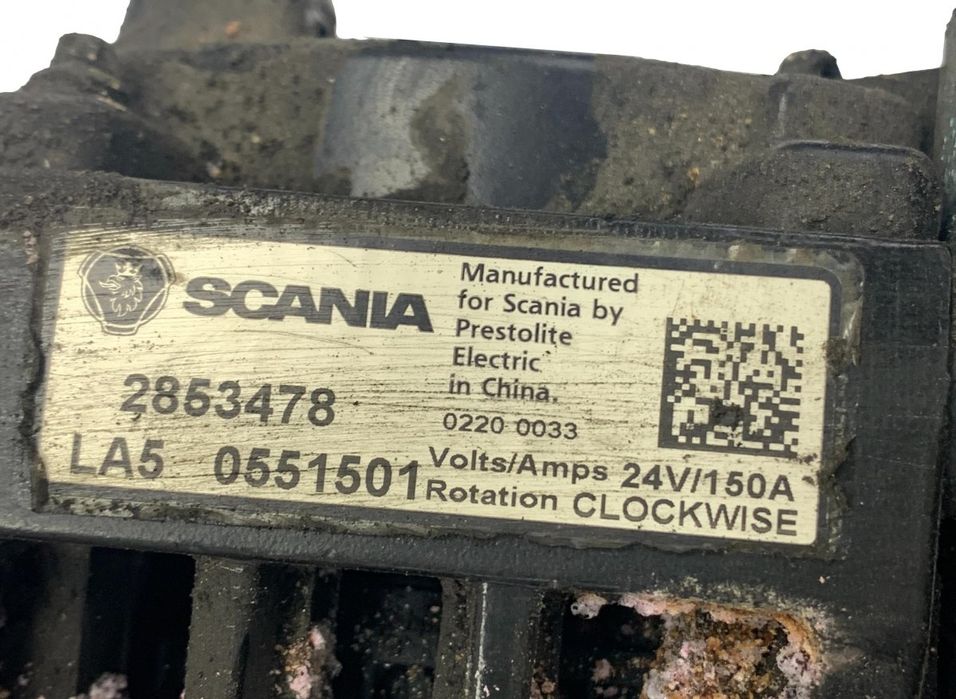 2853478 Alternator SCANIA , PRESTOLITE K-Series (2016-) SCANIA