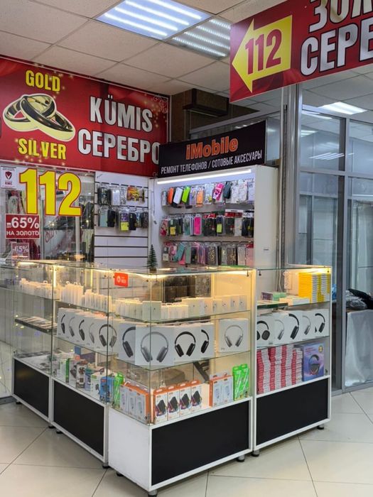 Готовый бизнес торговый островок аксессуаров для телефона