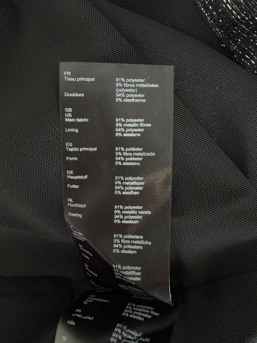 Fustă mini din lurex, Maje